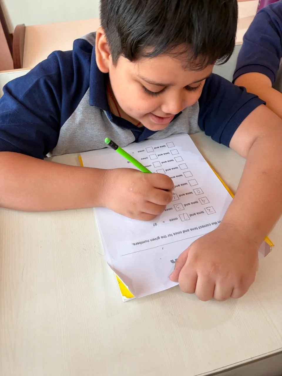 Child painting